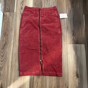 NWT Free People Corduroy Skirt